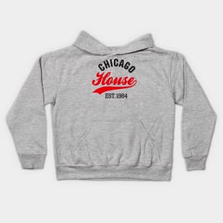 Chicago house est. 1984 Vintage Warehouse electronic dance rave music Kids Hoodie